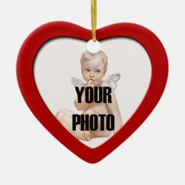 Weihnachtsherz Foto Rahmen Ornament 2 (Vorne)