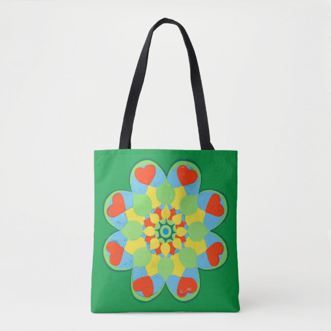 Weihnachtsherz Mandala (Vorderseite)
