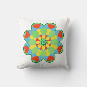 Weihnachtsherz Mandala Kissen
