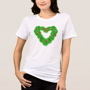 Weihnachtsherz Tri-Blend Shirt