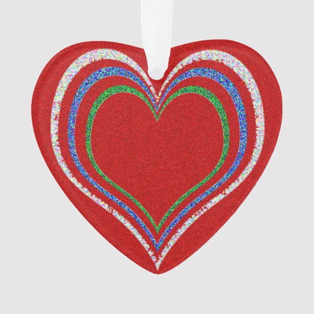 Weihnachtsherzen - ornament (Vorderseite)
