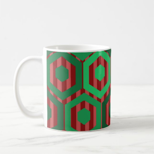 Weihnachtshexagonen Kaffeetasse (Links)