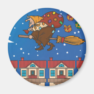weihnachtshexe Befana Magnet