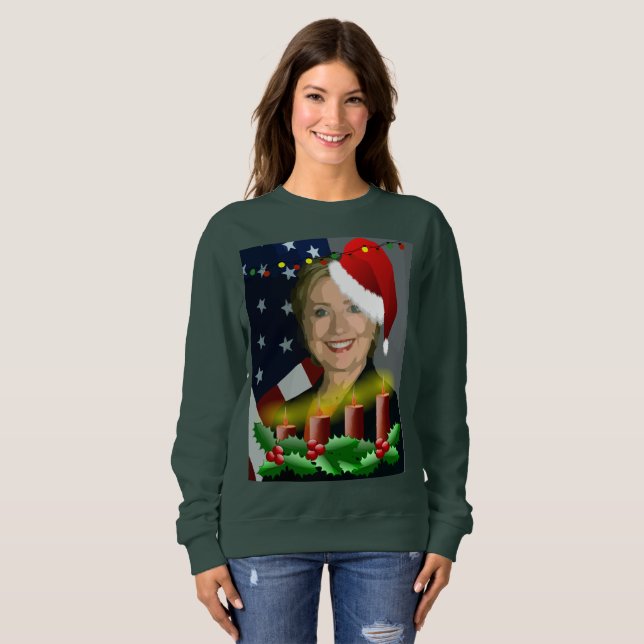 Weihnachtshilfsklammer Frauen Sweatshirt (Vorne ganz)