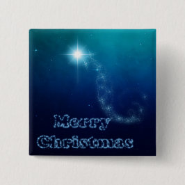 Weihnachtshimmel-Stern von Bethlehem Button
