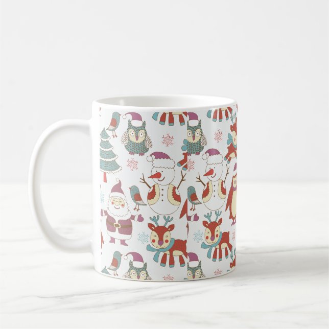 WeihnachtsHintergrund Kaffeetasse (Links)