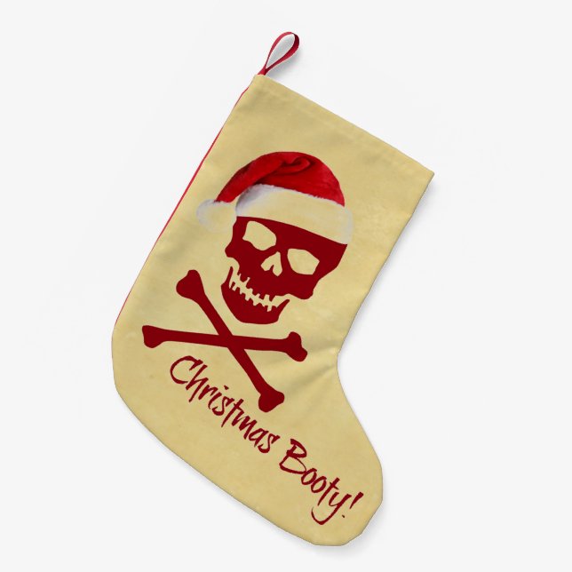 WeihnachtsHintern! Kleiner Weihnachtsstrumpf (Vorderansicht (hängend))