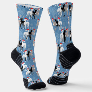 Weihnachtshippets oder italienische Windhunde Snow Socken