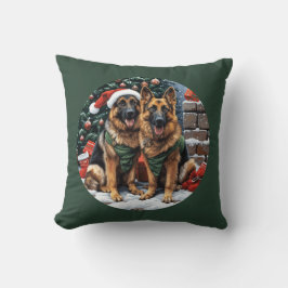 Weihnachtshirdhunde Kissen