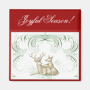 Weihnachtshirsch Magnet
