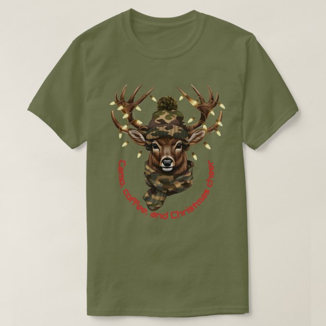 Weihnachtshirsch T-Shirt (Design vorne)