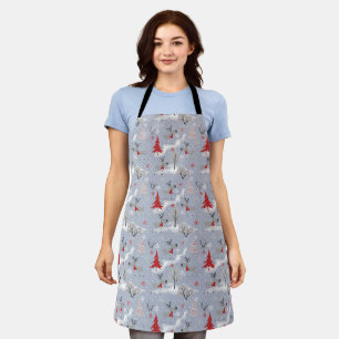 Weihnachtshirsche im Wald. Weihnachten, Hirsch Schürze