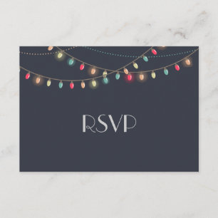 Weihnachtshochzeits-Tafel UAWG RSVP Karte