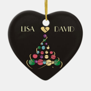 Weihnachtshochzeits-Verzierung Keramikornament