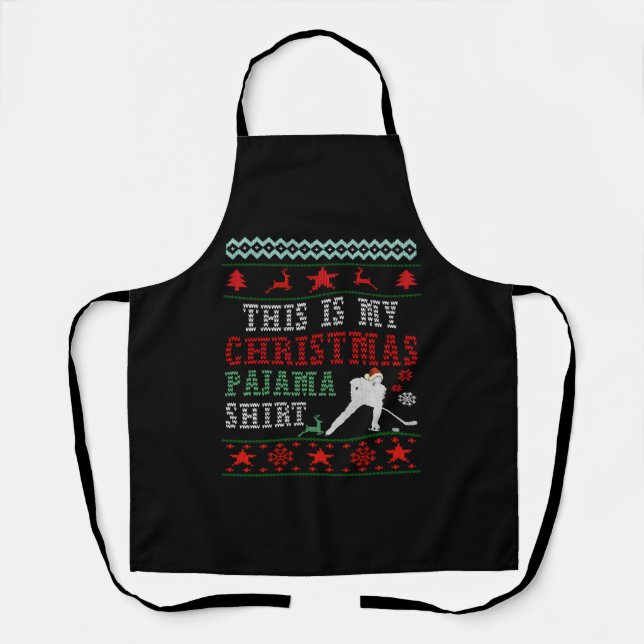 Weihnachtshockey Schürze (Vorderseite)
