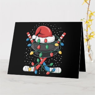 Weihnachtshockey Weihmas Weihsport Hat Ball Karte