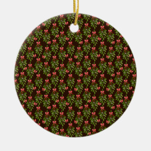 Weihnachtshollies - Schmuckstück Keramik Ornament