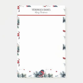 Weihnachtsholz- und Stiermuster Post-it Klebezettel