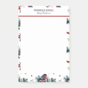 Weihnachtsholz- und Stiermuster Post-it Klebezettel