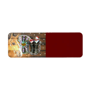 Weihnachtshorn Wagon Cowboy Stiefel Horseshoe