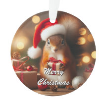 Weihnachtshörnchen mit Ornament individuell anpass