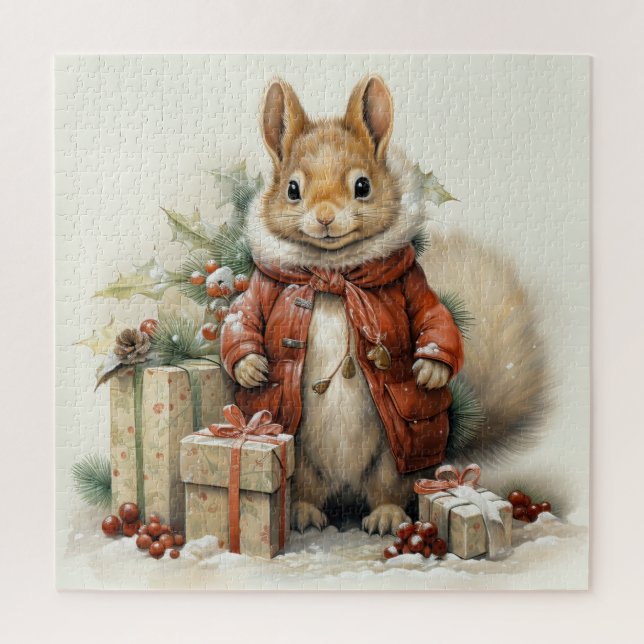 Weihnachtshörnchen-Puzzle Puzzle (Vertikal)