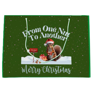 Weihnachtshörnchen von einer Nut zur anderen Große Geschenktüte