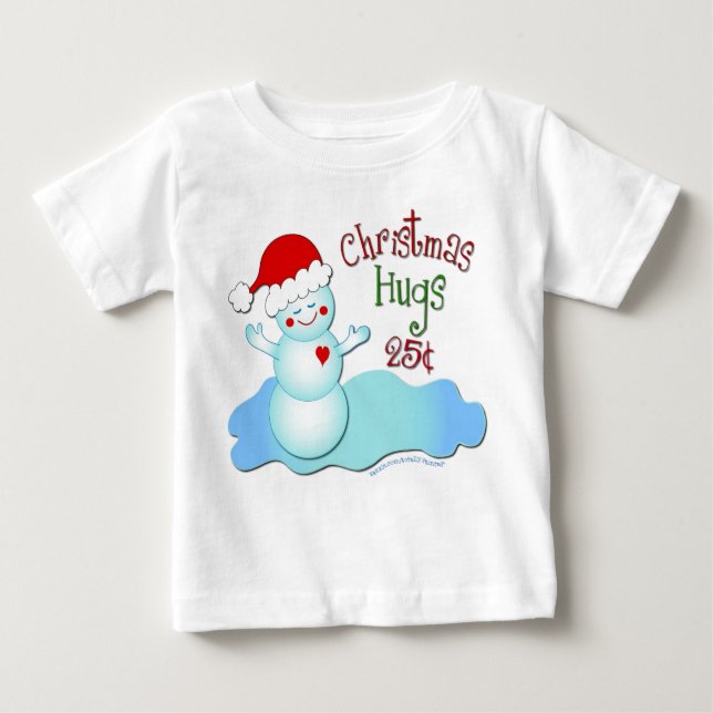 Weihnachtshugs Baby T-shirt (Vorderseite)