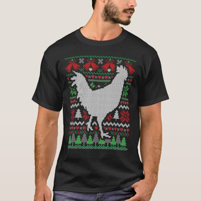 Weihnachtshuhn T-Shirt (Vorderseite)
