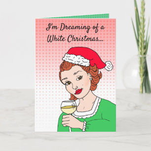 Weihnachtshumor Wein Karte