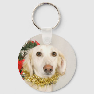 Weihnachtshund 2 schlüsselanhänger