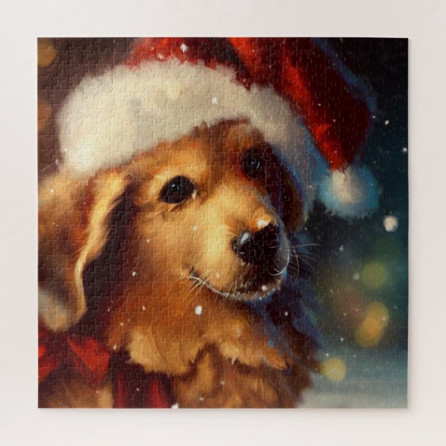 Weihnachtshund (4) puzzle (Vertikal)