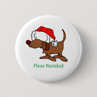 Weihnachtshund Button
