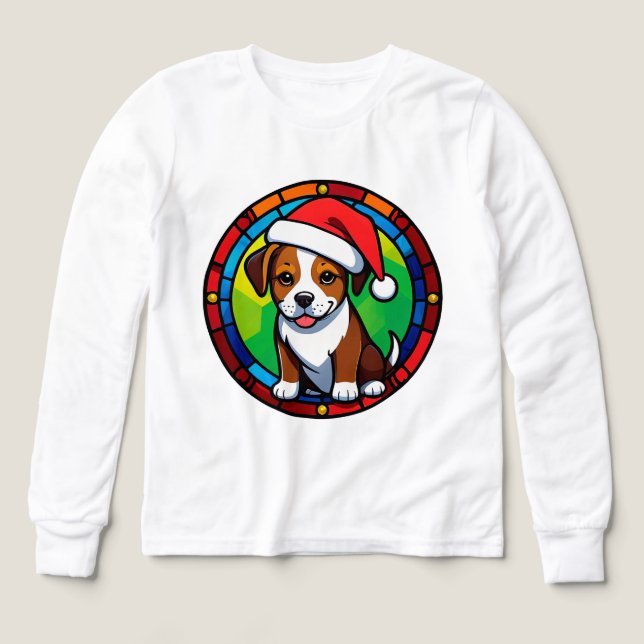 Weihnachtshund Cartoon (Design Vorderseite)