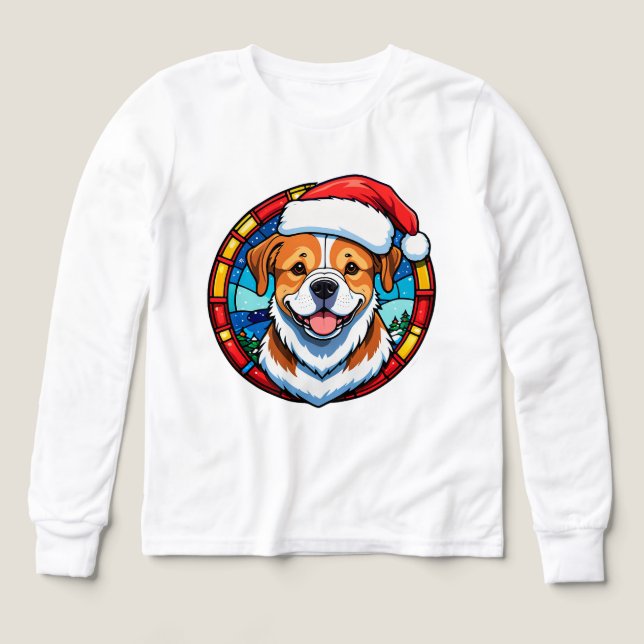 Weihnachtshund Cartoon (Design Vorderseite)