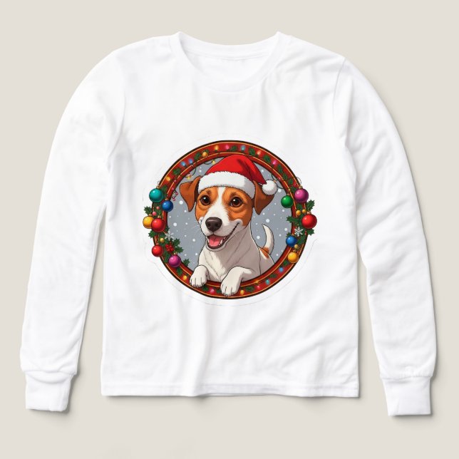 Weihnachtshund Cartoon (Design Vorderseite)