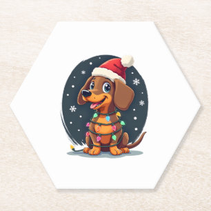Weihnachtshund Dackel Weihnachten Dackel 2 Untersetzer