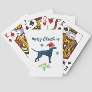 Weihnachtshund Dalmatiner Spielkarten