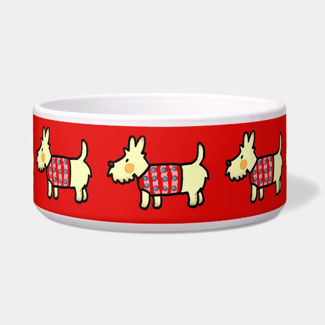Weihnachtshund Festiver Welpe Napf (Vorderseite)