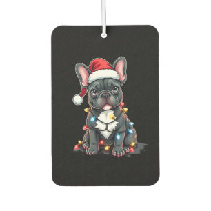 Weihnachtshund Französische Bulldogge Xmas Frenchi Autolufterfrischer