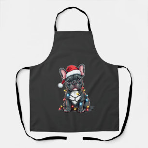 Weihnachtshund Französische Bulldogge Xmas Frenchi Schürze