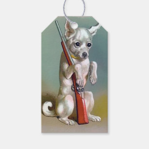 Weihnachtshund Geschenkanhänger