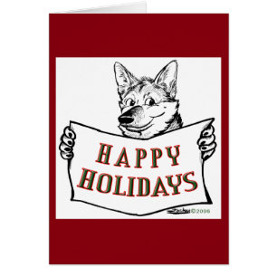 Weihnachtshund: Happy Holidays!