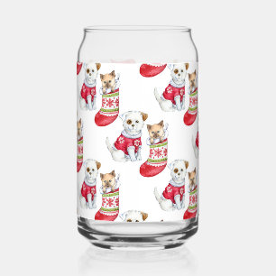 Weihnachtshund & Katze Dosenglas