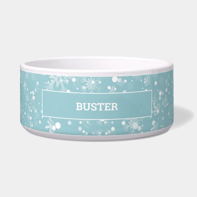 Weihnachtshund | Katzenkugel Personalisiert Napf (Vorderseite)