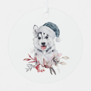Weihnachtshund Ornament Aus Metall