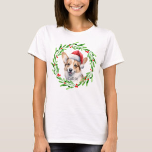 Weihnachtshund Pembroke Welsh Corgi Holidays Haust T-Shirt