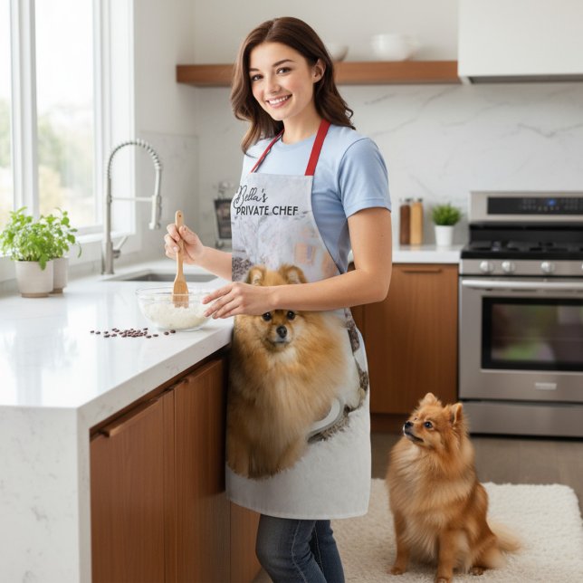 Weihnachtshund Privater Koch Benutzerdefinierter F Schürze (Von Creator hochgeladen)