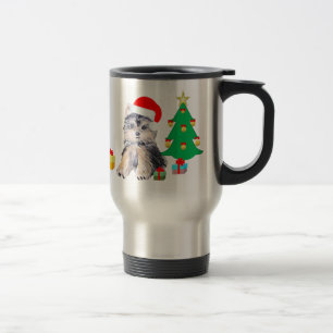 Weihnachtshund Reisebecher