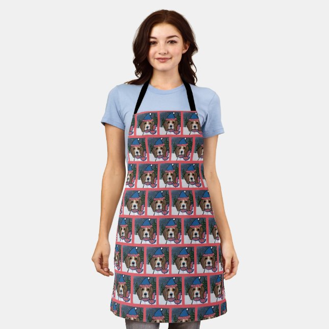 WEIHNACHTSHUND SCHÜRZE (Getragen)